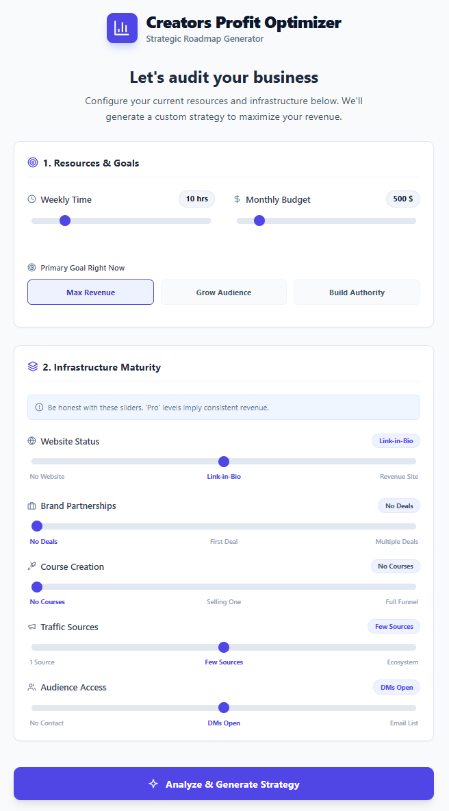 Profit Optimizer Screenshot